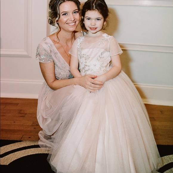 BHLDN Other - BHDLN tulle flower girl gown.